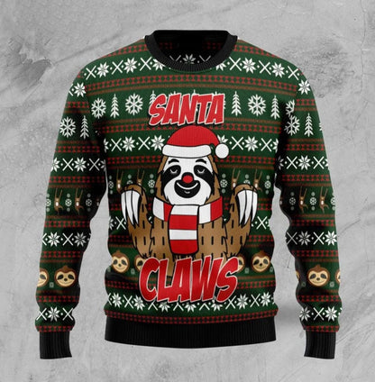 Sloth Santa Claws Ugly Christmas Sweater For Men & Women Christmas Gift Sweater US2660 - WeCustomit