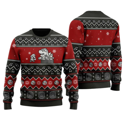 Funny Characters Ugly Christmas Sweater For Men & Women Christmas Gift Sweater US4477 - WeCustomit