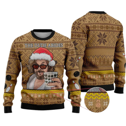 The Dude Abises Ugly Christmas Sweater For Men & Women Christmas Gift Sweater US4516 - WeCustomit
