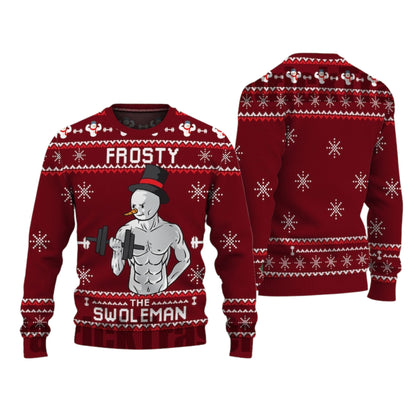 Frosty Swoleman Ugly Christmas Sweater For Men & Women Christmas Gift Sweater US4554 - WeCustomit