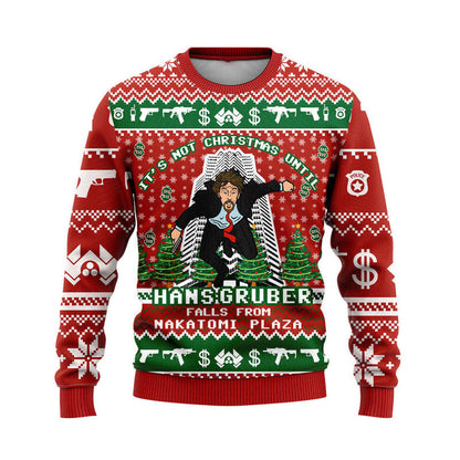 It's Not Christmas Nakatomi Plaza Ugly Christmas Sweater For Men & Women Christmas Gift Sweater US4597 - WeCustomit