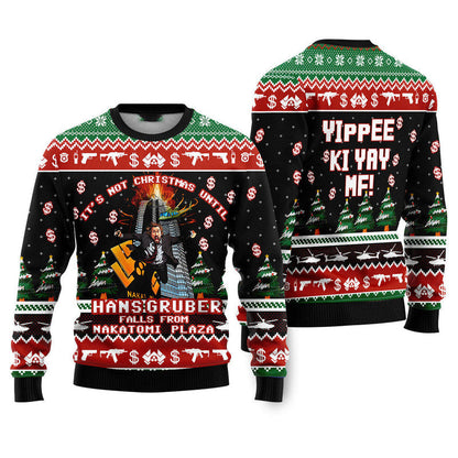 Fall From Nakatomi Plaza Ugly Christmas Sweater For Men & Women Christmas Gift Sweater US4600 - WeCustomit