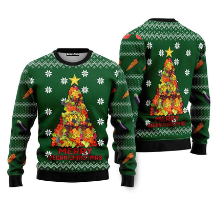 Merry Vegan Ugly Christmas Sweater - WeCustomit