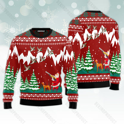 Duck Hunting Christmas Is Coming Ugly Christmas Sweater For Men & Women Christmas Gift Sweater USN1101 - WeCustomit