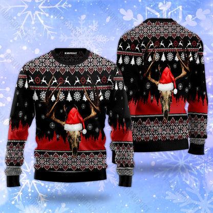 Deer Hunting Christmas Ugly Christmas Sweater For Men & Women Christmas Gift Sweater USN1130 - WeCustomit