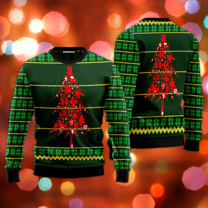 Christmas Tree Ugly Christmas Sweater For Men & Women Christmas Gift Sweater USN3022 - WeCustomit