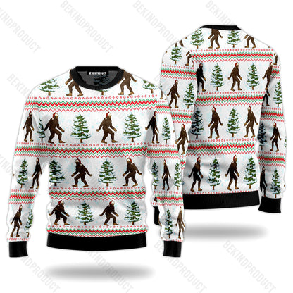 Christmas Bigfoot Ugly Christmas Sweater For Men & Women Christmas Gift Sweater USN3071 - WeCustomit