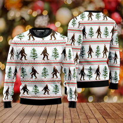 Christmas Bigfoot Ugly Christmas Sweater For Men & Women Christmas Gift Sweater USN3071 - WeCustomit