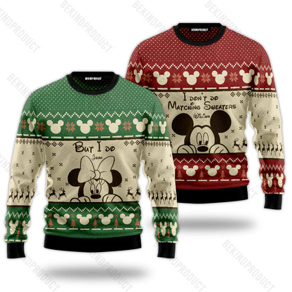 I Don't Do But I Do Couple Ugly Christmas Sweater Christmas Gift Anniversary Sweater USNC1007 - WeCustomit