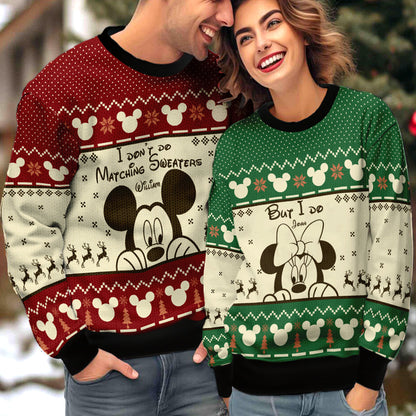 I Don't Do But I Do Couple Ugly Christmas Sweater Christmas Gift Anniversary Sweater USNC1007 - WeCustomit