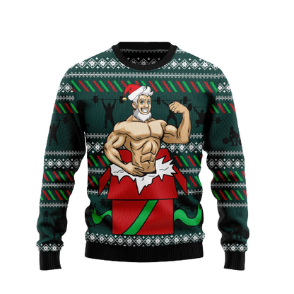 Santa Gymnastic Ugly Christmas Sweater For Men & Women Christmas Gift Sweater US1508 - WeCustomit