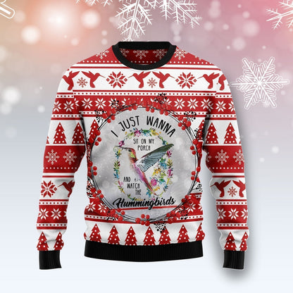 Watch Hummingbirds Ugly Christmas Sweater For Men & Women Christmas Gift Sweater US1921 - WeCustomit