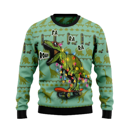 Dinosaur Ugly Christmas Sweater For Men & Women Christmas Gift Sweater US1493 - WeCustomit