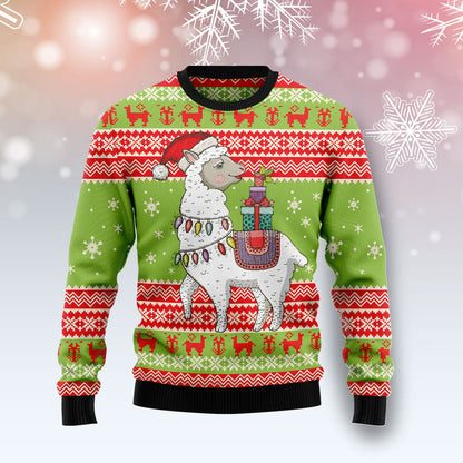 Love Llama Ugly Christmas Sweater For Men & Women Christmas Gift Sweater US2859 - WeCustomit