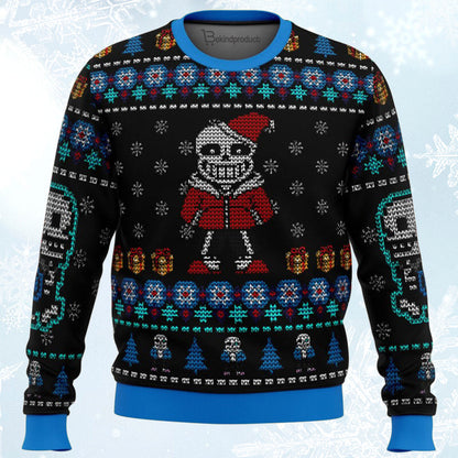 Undertale Sans Ugly Christmas Sweater For Men & Women Christmas Gift Sweater BH126 - WeCustomit