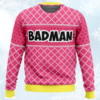 Vegeta Pink Ugly Christmas Sweater For Men & Women Christmas Gift Sweater PT241 - WeCustomit