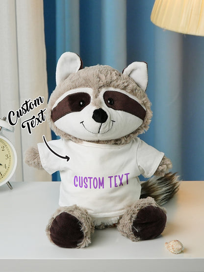 Personalized Animal Plush Stuffed Toy Birth Announcement Gift for Baby Shower
