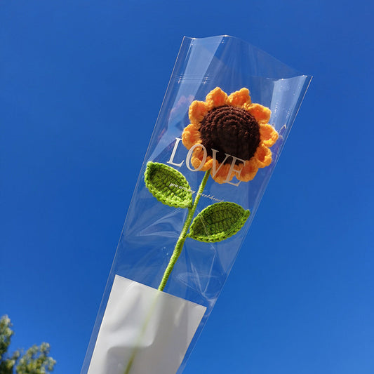 Sunflower Handmade Knitted Flower