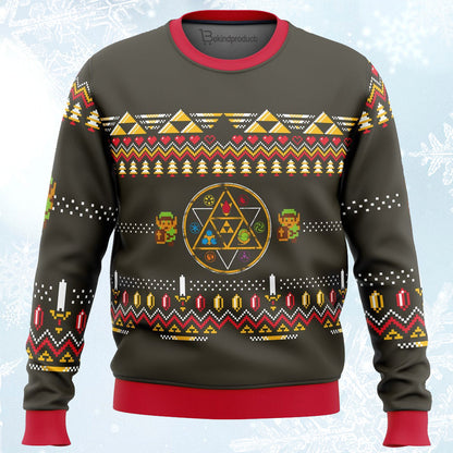 Zelda Rubies Ugly Christmas Sweater For Men & Women Christmas Gift Sweater PT040 - WeCustomit