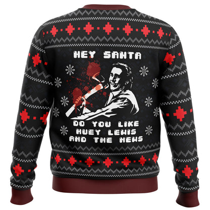 American Santa American Psycho Ugly Christmas Sweater - WeCustomit