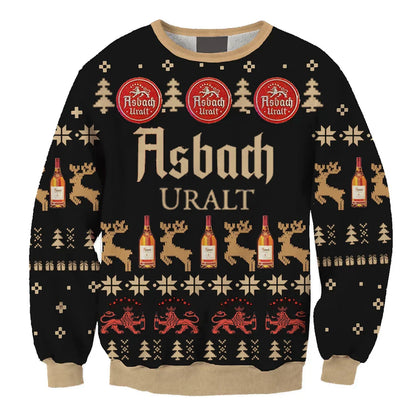 Unisex Asbach Urbrand 3D Ugly Christmas Sweater For Men & Women Christmas Gift Sweater BH1154 - WeCustomit