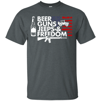 Beer Guns Jeeps & Freedom Shirt - WeCustomit