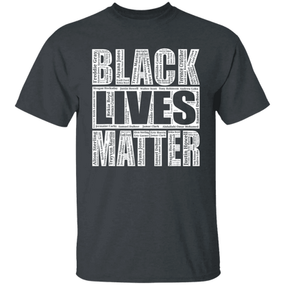 Black Lives Matter With Names Of Victims Shirt - WeCustomit