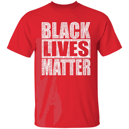 Black Lives Matter With Names Of Victims Shirt - WeCustomit