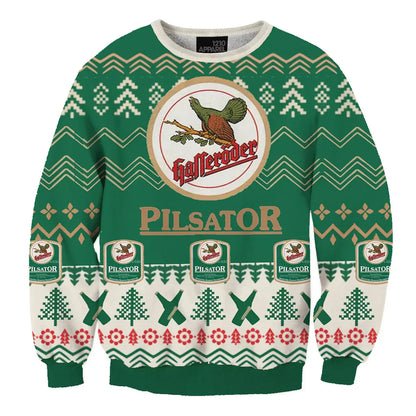 Unisex Hasseröder Br., Wernigerode Beer 3D Ugly Christmas Sweater For Men & Women Christmas Gift Sweater BH1135 - WeCustomit