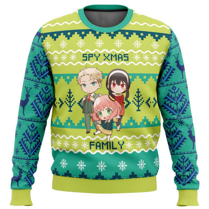 Chibi Spy x Family Ugly Christmas Sweater - WeCustomit