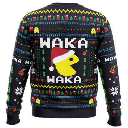 Christmas Arcade Pac-Man Ugly Christmas Sweater - WeCustomit