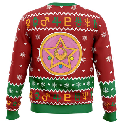 Christmas Sailor Guardians Sailor Moon Ugly Christmas Sweater - WeCustomit