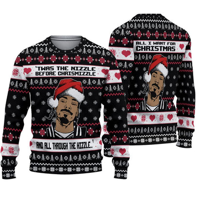 Sno-op Dog-g Ugly Christmas Sweater For Men & Women Christmas Gift Sweater PT913 - WeCustomit