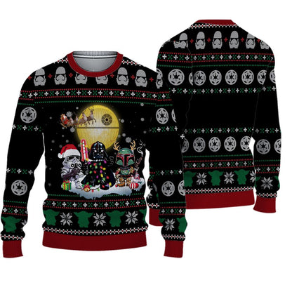 St.ar Wa.r Ugly Christmas Sweater For Men & Women Christmas Gift Sweater BH621 - WeCustomit