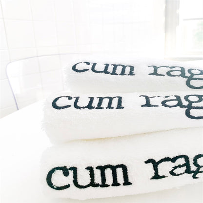 Embroidered Cotton White Square Towel 30*30cm