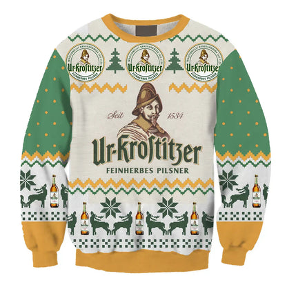Unisex Ur-krostitzer Printed 3D Ugly Christmas Sweater For Men & Women Christmas Gift Sweater BH1202 - WeCustomit