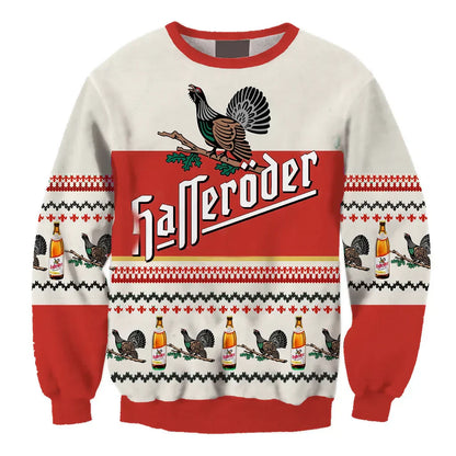 Unisex Hasseröder Pils Drink 3D Ugly Christmas Sweater For Men & Women Christmas Gift Sweater BH1081 - WeCustomit