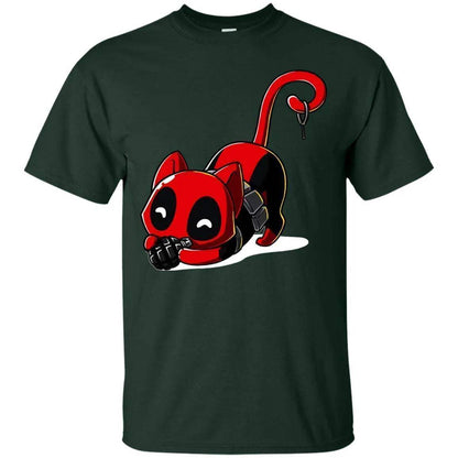 Deadpool Cat Shirt Playing With Grenade - WeCustomit