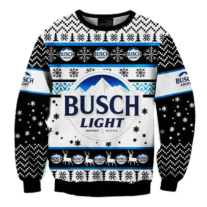Unisex Busch 3D Ugly Christmas Sweater For Men & Women Christmas Gift Sweater BH1234 - WeCustomit