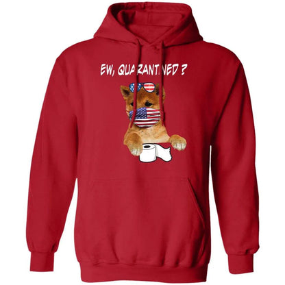 Ew Quarantined Shiba Inu Face Mask Hoodie - WeCustomit