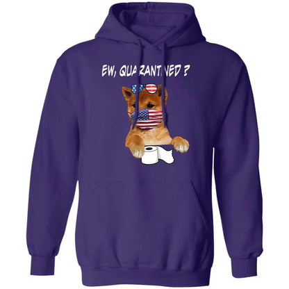 Ew Quarantined Shiba Inu Face Mask Hoodie - WeCustomit