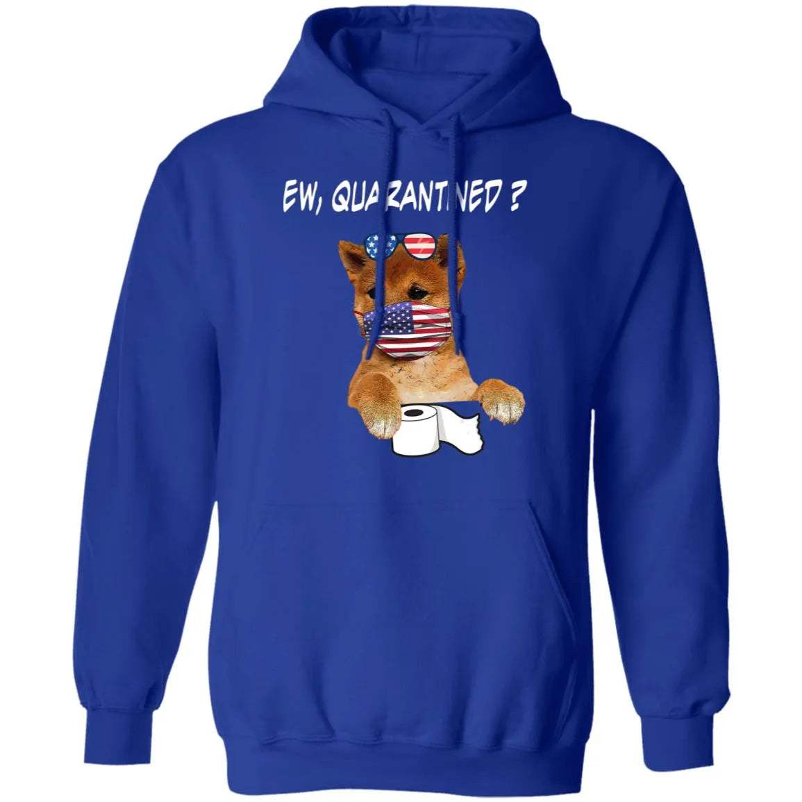 Ew Quarantined Shiba Inu Face Mask Hoodie - WeCustomit