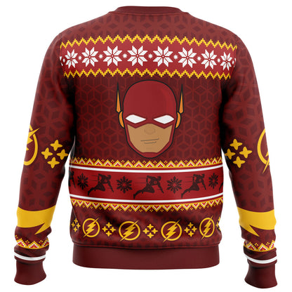 Fast Christmas The Flash DC Comics Ugly Christmas Sweater - WeCustomit