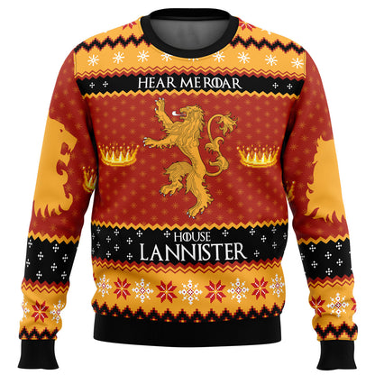 Game of Thrones House Lannister Ugly Christmas Sweater - WeCustomit