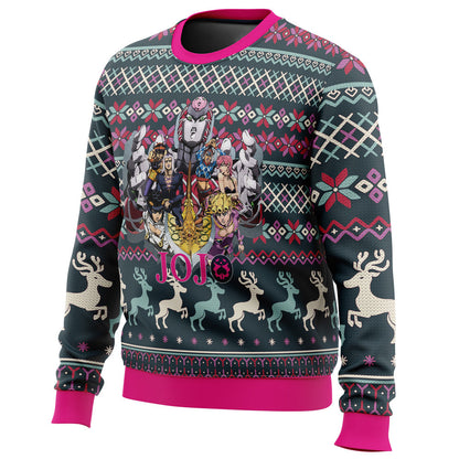 Golden Wind Jojo's Bizarre Adventure Ugly Christmas Sweater - WeCustomit
