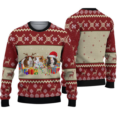 Guinea Pig Ugly Christmas Sweater For Men & Women Christmas Gift Sweater BH624 - WeCustomit