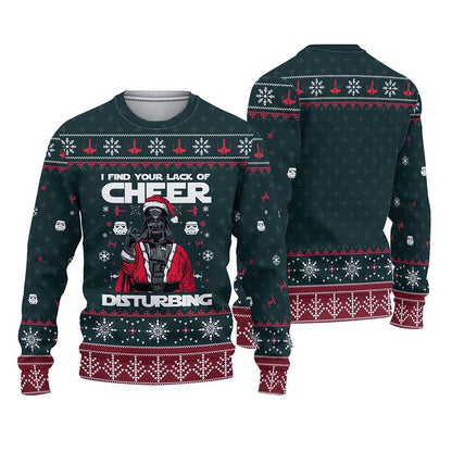I Find Your Lack Of Cheer Disturbing Ugly Christmas Sweater For Men & Women Christmas Gift Sweater BH616 - WeCustomit
