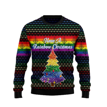 Rainbow LGBT Ugly Christmas Sweater For Men & Women Christmas Gift Sweater US1150 - WeCustomit