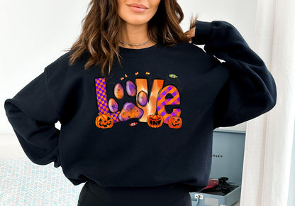 Halloween Sweatshirt,Halloween Sweater,Ghost Sweatshirt,Halloween Dog Sweatshirt,Ghost Dog 2D Crewneck Sweatshirt All Over Print Sweatshirt For Women Sweatshirt For Men - WeCustomit