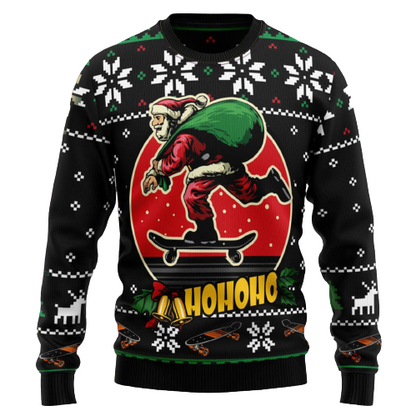 Ho Ho Ho Santa Claus Ugly Christmas Sweater For Men & Women Christmas Gift Sweater US1167 - WeCustomit
